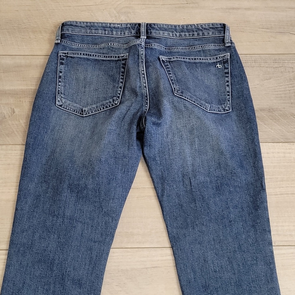 👖Rag & Bone Jeans Womens 26 Medium Wash Dre Low-Rise Slim Boyfriend Jeans 30x30 - Picture 8 of 16